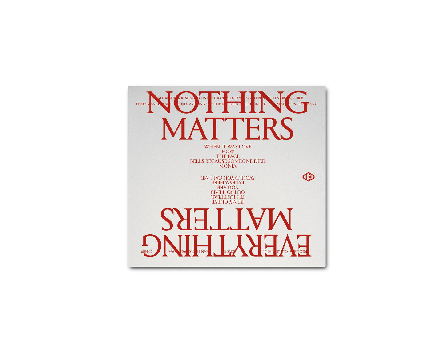 So Soon - Everything Matters, Nothing Matters