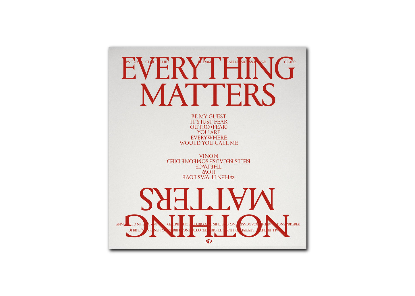 So Soon - Everything Matters, Nothing Matters