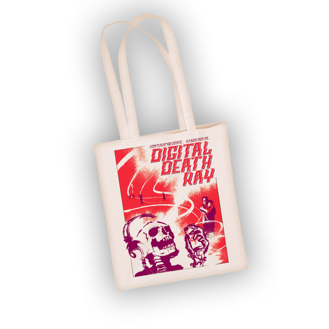 Clouds Hill 'Hidden Speculations' - DIGITAL DEATH RAY (Natural) Tote Bag